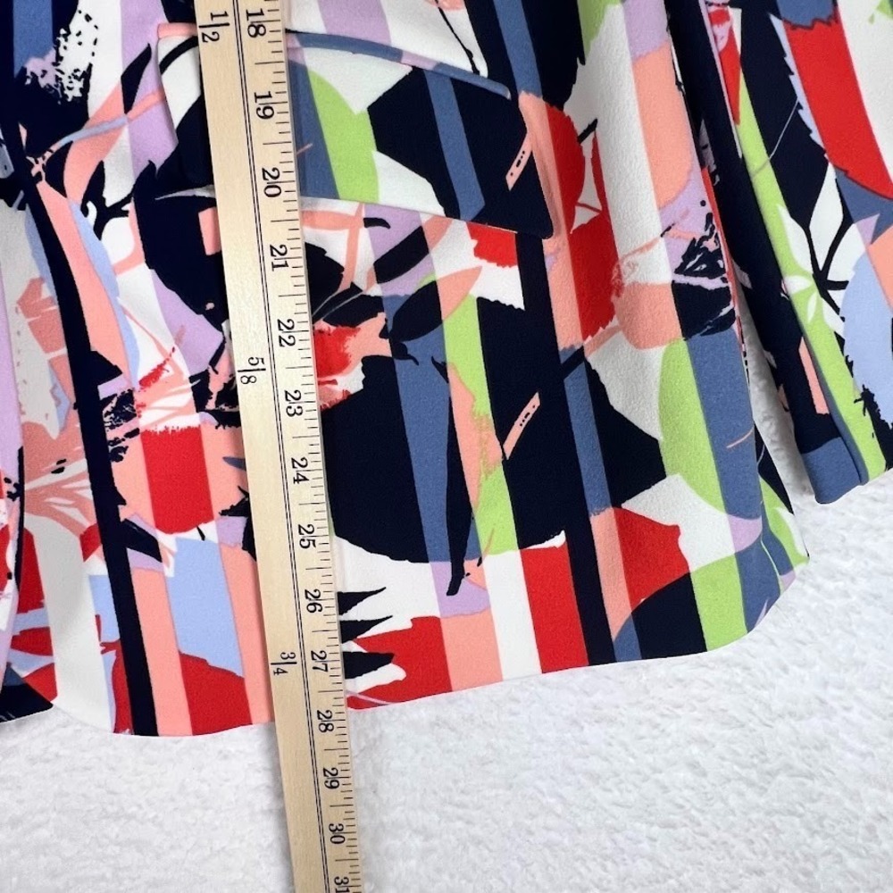 DG2 Abstract Print Blazer XL Colorful Statement Career Teacher Chic Jacket - Picture 9 of 12